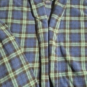 Faded Glory Blue and Green Teddy Jacket